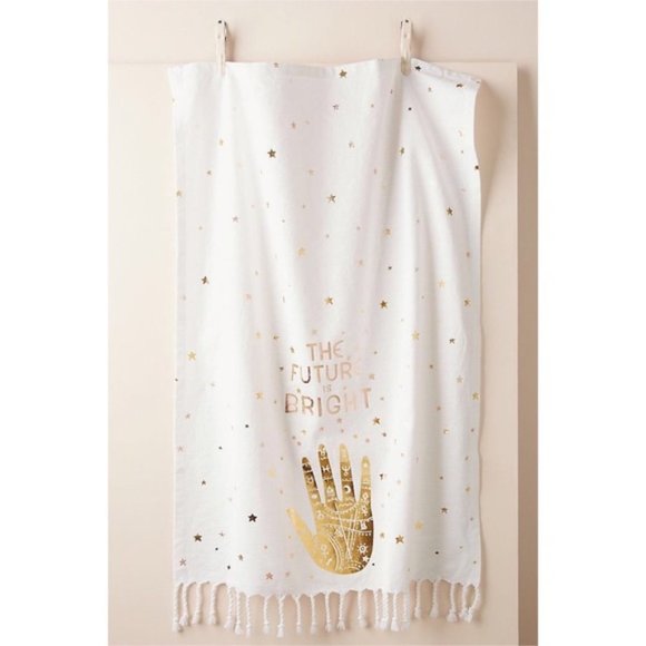 Anthro The Future is Bright Dish Towel - Picture 4 of 4